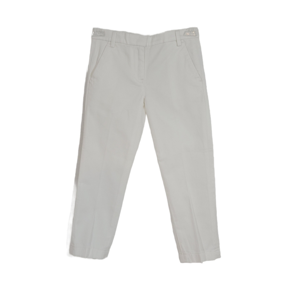NWT Crewcuts Girl's White Flat Front Pants